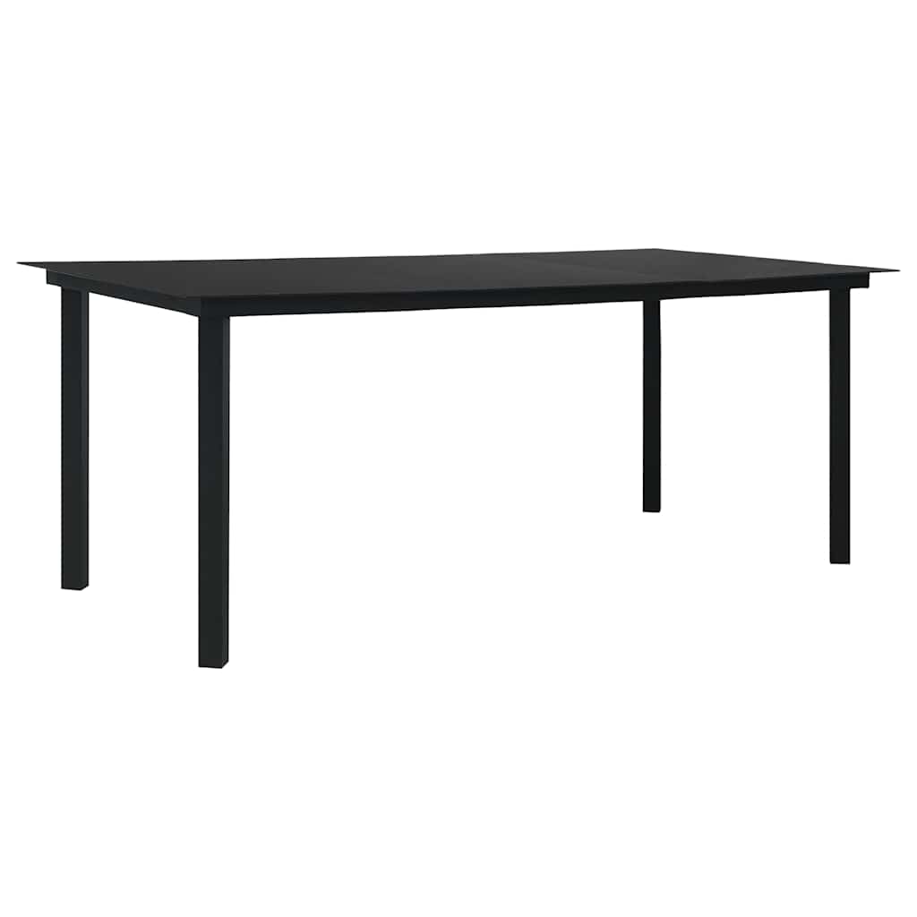 Set da Pranzo da Giardino 7 pz in Polyrattan e Vetro | homemem39