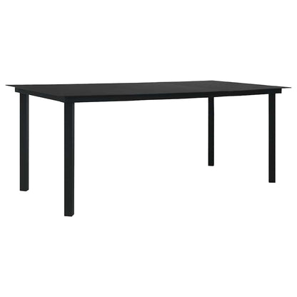 Set da Pranzo da Giardino 7 pz in Polyrattan e Vetro | homemem39