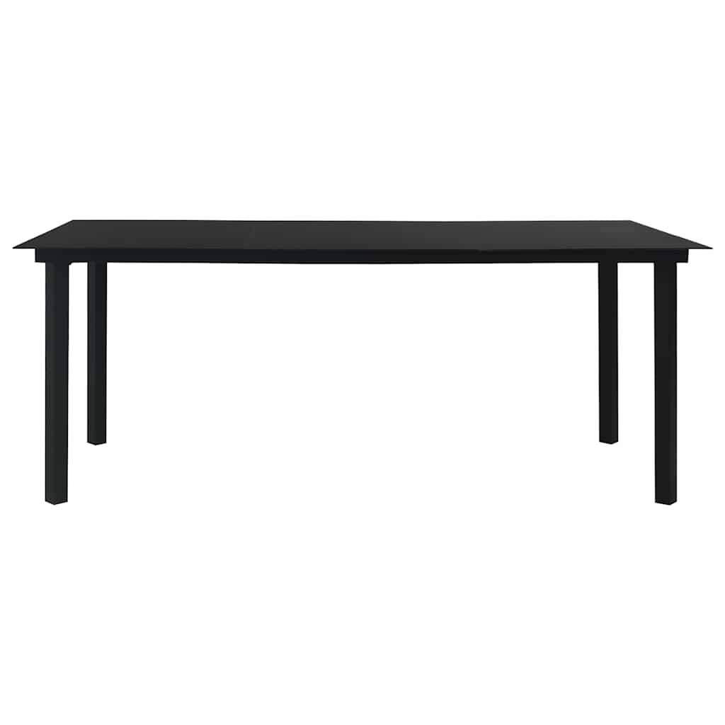 Set da Pranzo da Giardino 7 pz in Polyrattan e Vetro | homemem39