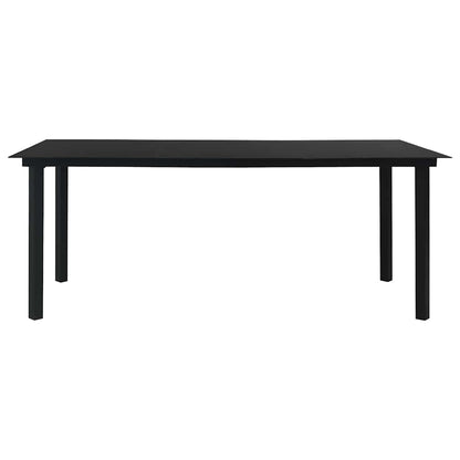 Set da Pranzo da Giardino 7 pz in Polyrattan e Vetro | homemem39