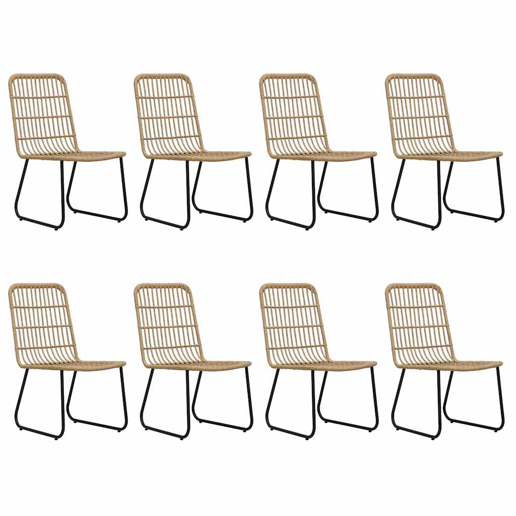 Set da Pranzo da Giardino 9 pz in Polyrattan e Vetro | homemem39