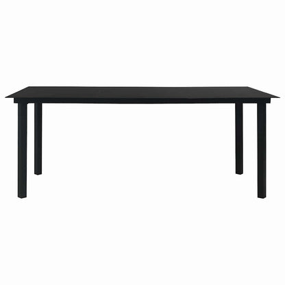 Set da Pranzo da Giardino 9 pz in Polyrattan e Vetro | homemem39