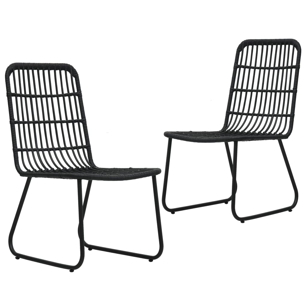 Set da Pranzo da Giardino 3 pz in Polyrattan e Vetro - homemem39