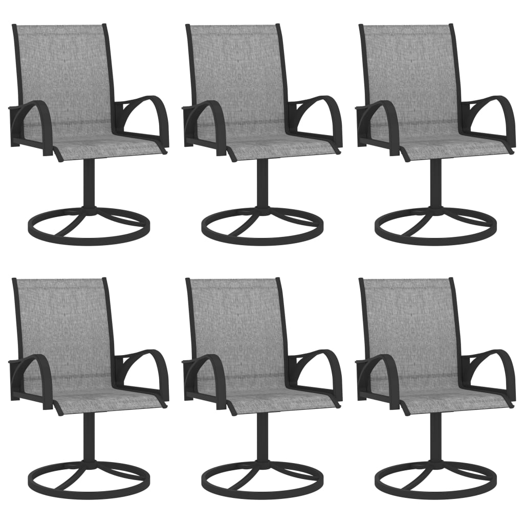 Set da Pranzo da Giardino 7 pz in Textilene e Acciaio - homemem39