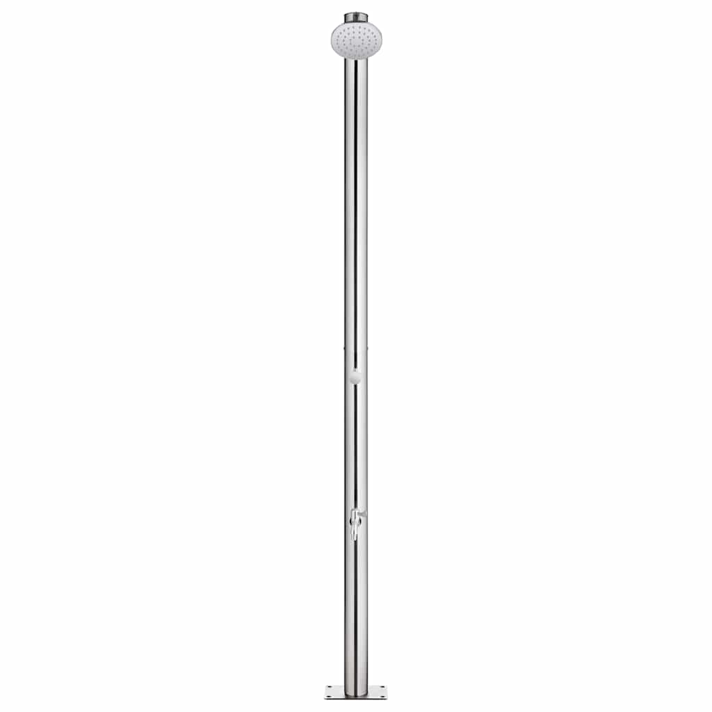 Doccia da Giardino 215 cm in Acciaio Inossidabile