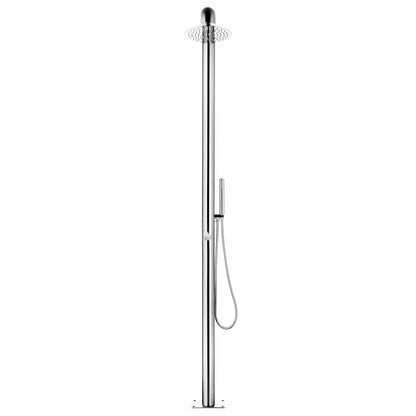 Doccia da Giardino 225 cm in Acciaio Inossidabile