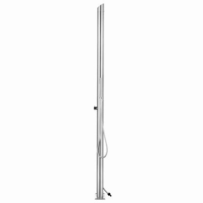 Doccia da Giardino 220 cm in Acciaio Inossidabile