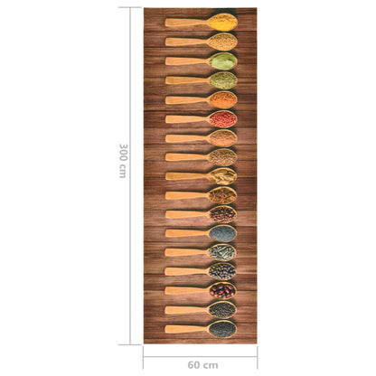 Tappetino da Cucina Lavabile Cucchiai 60x300 cm - homemem39