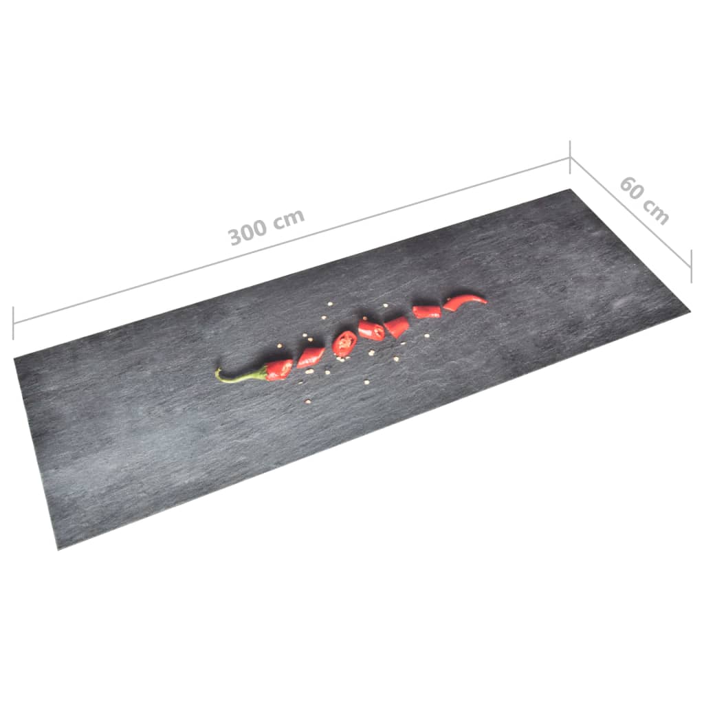 Tappetino da Cucina Lavabile Peperoni 60x300 cm | homemem39