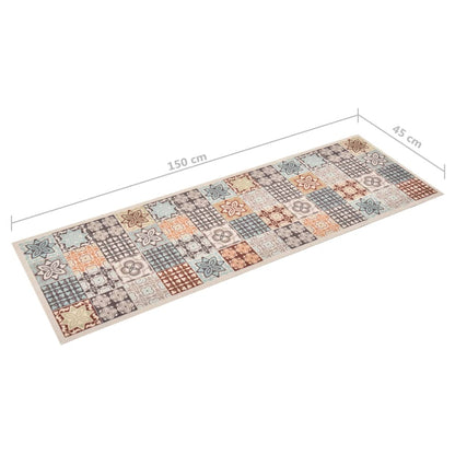 Tappetino da Cucina Lavabile Mosaico a Colori 45x150 cm