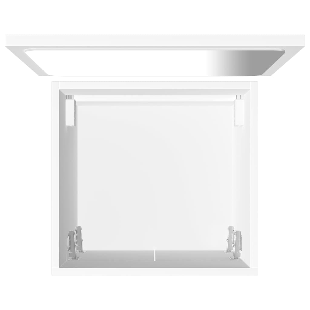 Set Mobili da Bagno 2 pz Bianco in Legno Multistrato | homemem39