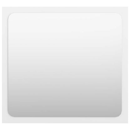 Set Mobili da Bagno 2 pz Bianco Lucido in Legno Multistrato | homemem39