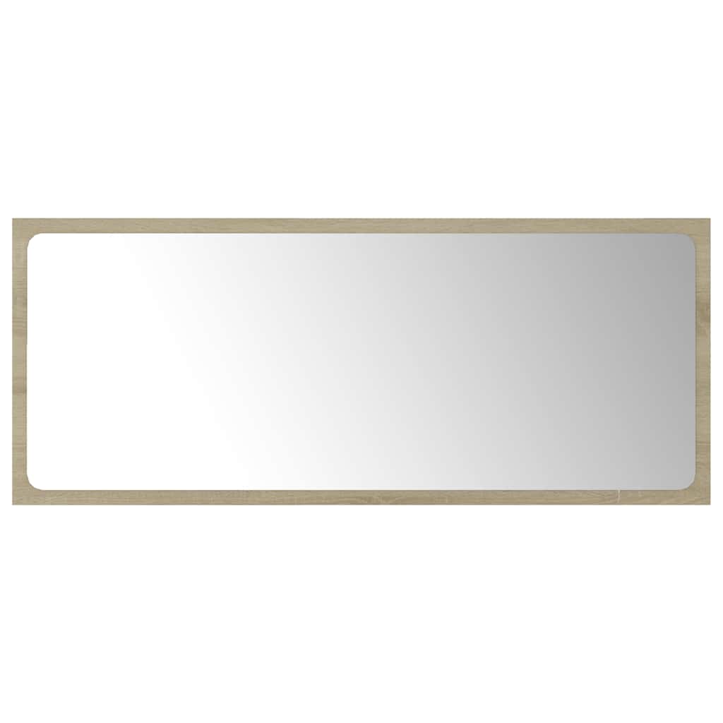 Set Mobili da Bagno 2 pz Rovere Sonoma in Legno Multistrato