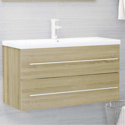 Set Mobili da Bagno 2 pz in legno multistrato