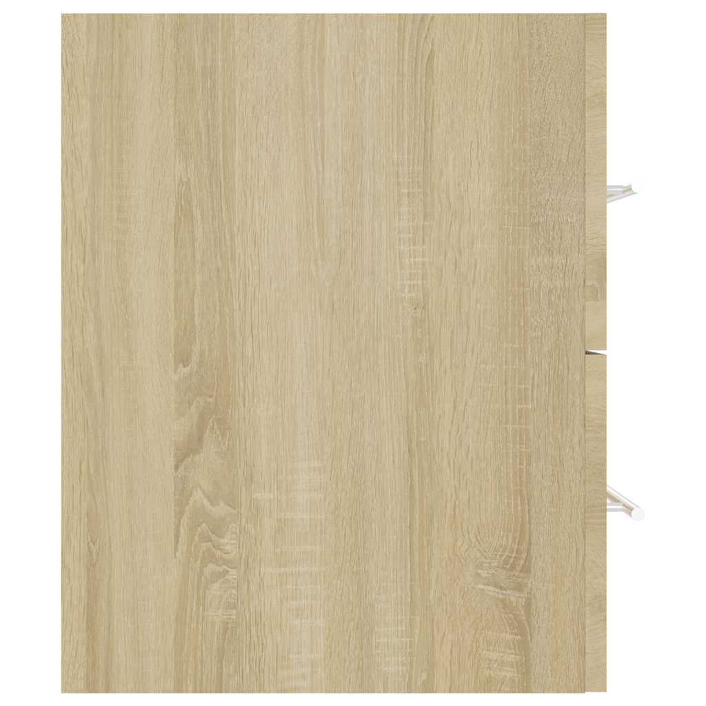 Set Mobili da Bagno 2 pz Rovere Sonoma in Legno Multistrato | homemem39