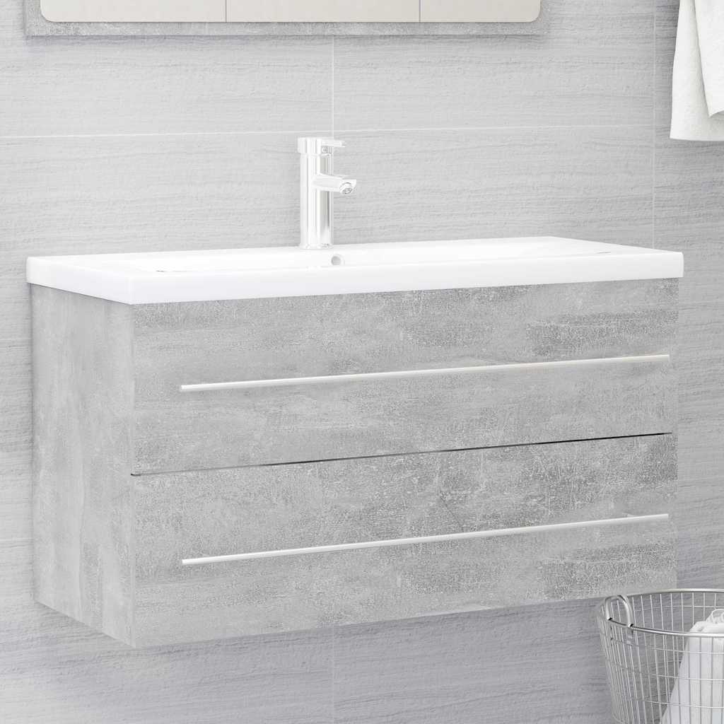 Set Mobili da Bagno 2 pz in legno multistrato