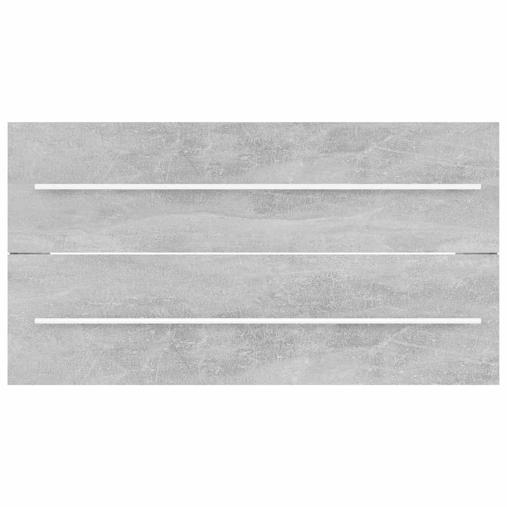 Set Mobili da Bagno 2 pz Grigio Cemento in Legno Multistrato | homemem39