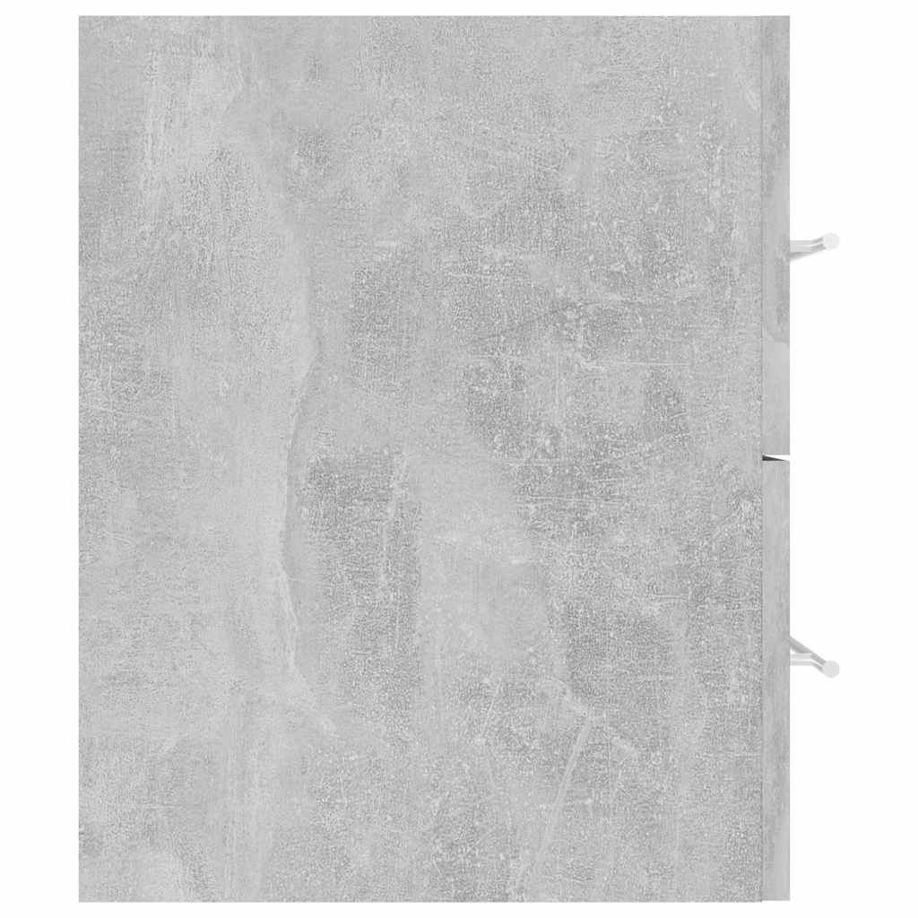 Set Mobili da Bagno 2 pz Grigio Cemento in Legno Multistrato | homemem39