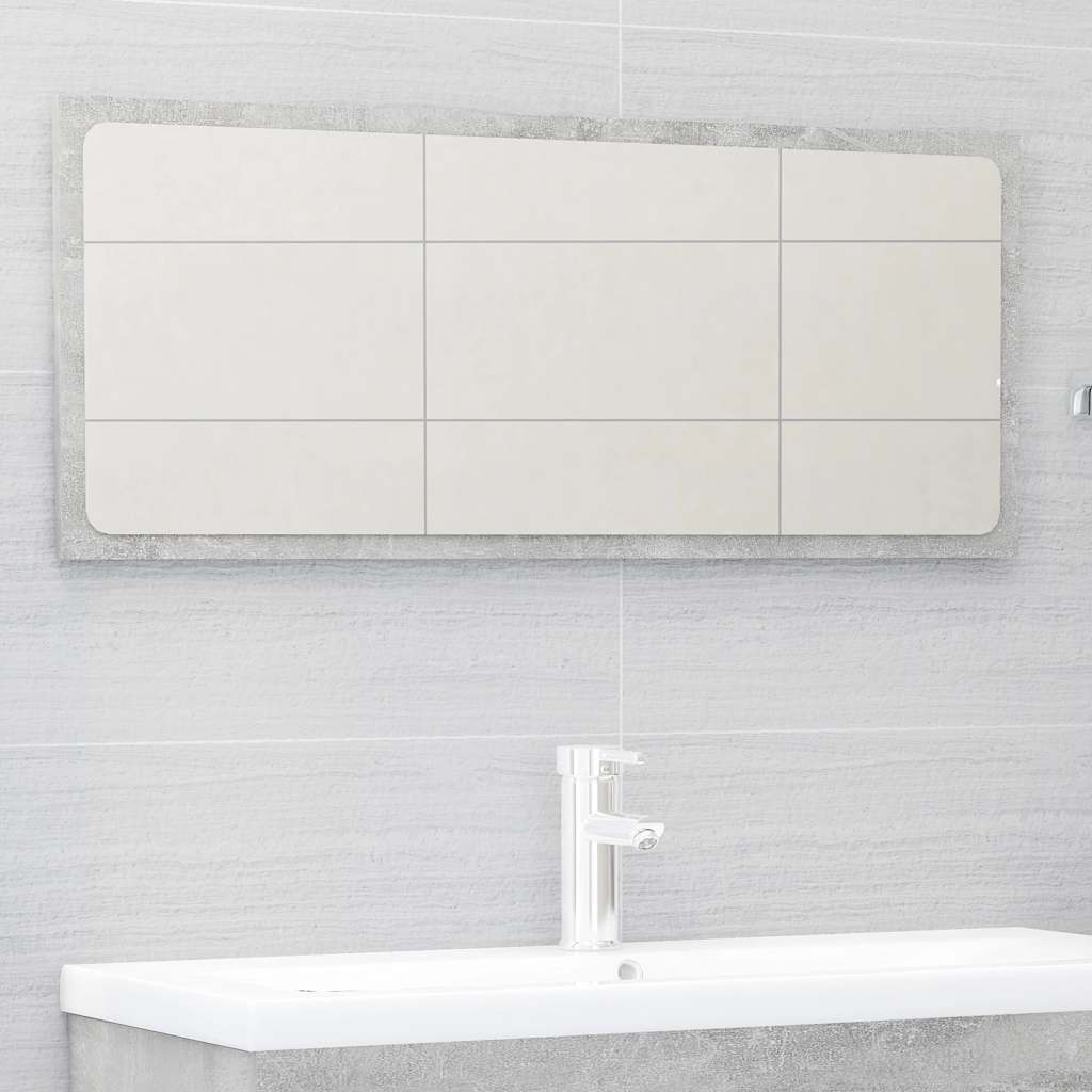 Set Mobili da Bagno 2 pz Grigio Cemento in Legno Multistrato | homemem39