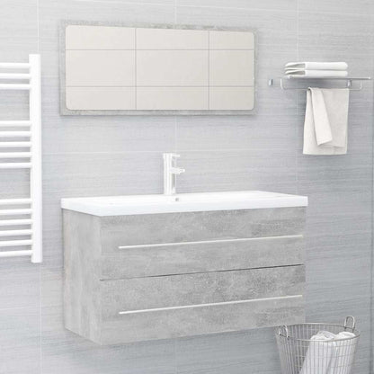 Set Mobili da Bagno 2 pz in legno multistrato