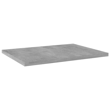 Ripiani per Libreria 4pz Grigio Cemento 40x30x1,5cm Multistrato