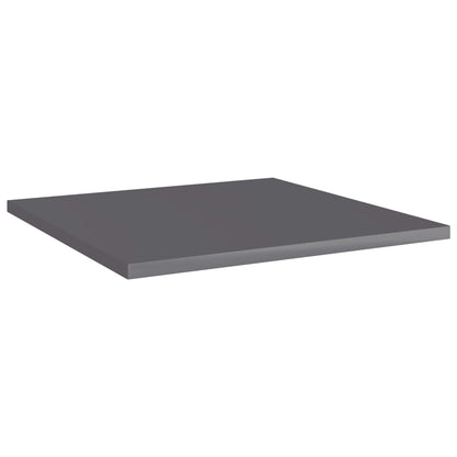 Ripiani per Libreria 8pz Grigio Lucido 40x40x1,5cm Multistrato - homemem39
