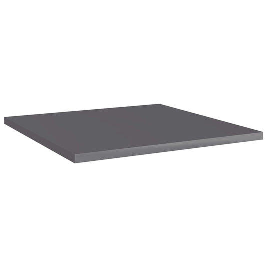 Ripiani per Libreria 8pz Grigio Lucido 40x40x1,5cm Multistrato - homemem39