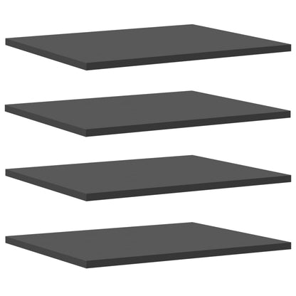Ripiani per Libreria 4pz Grigi 40x50x1,5cm in Legno Multistrato | homemem39