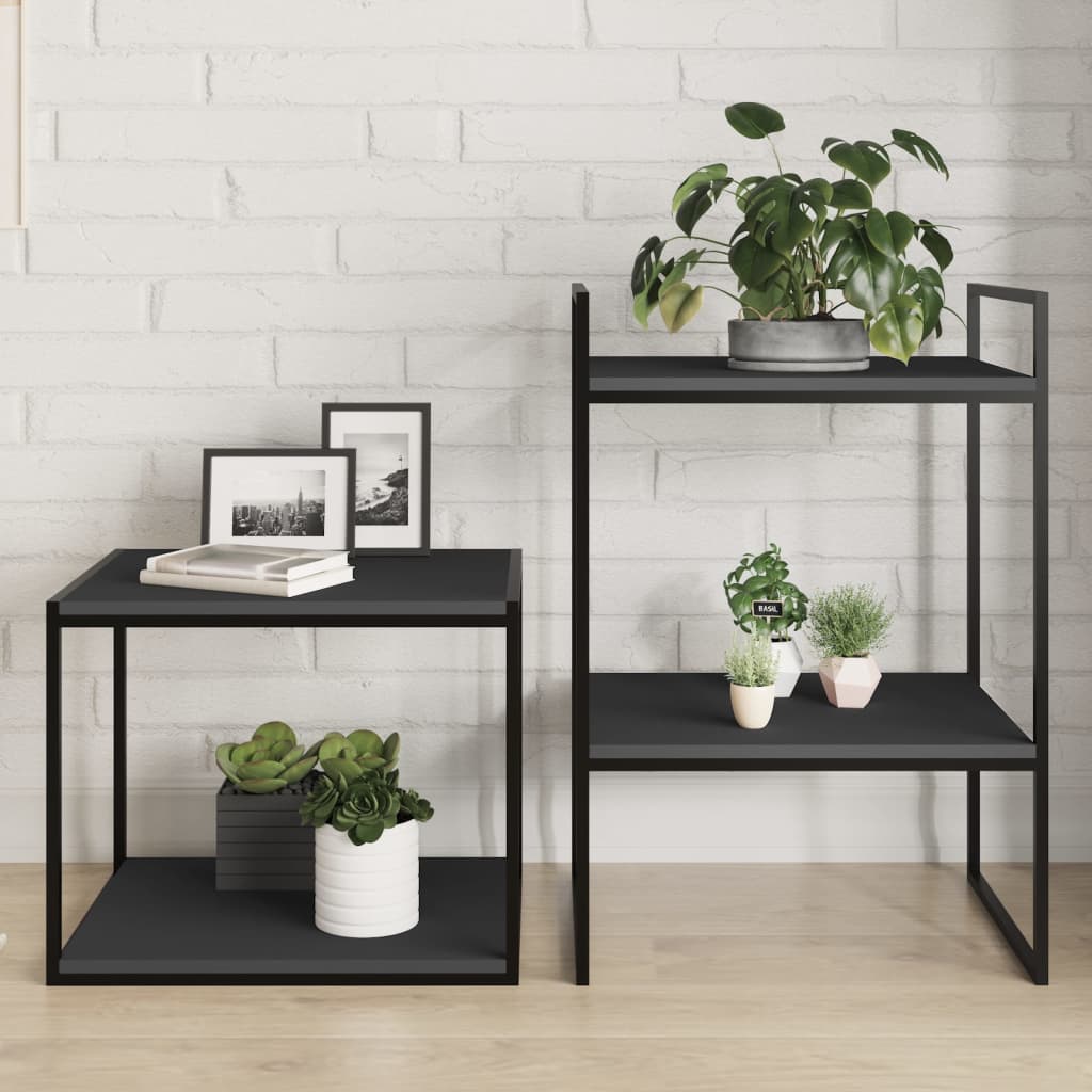 Ripiani per Libreria 4pz Grigi 40x50x1,5cm in Legno Multistrato | homemem39