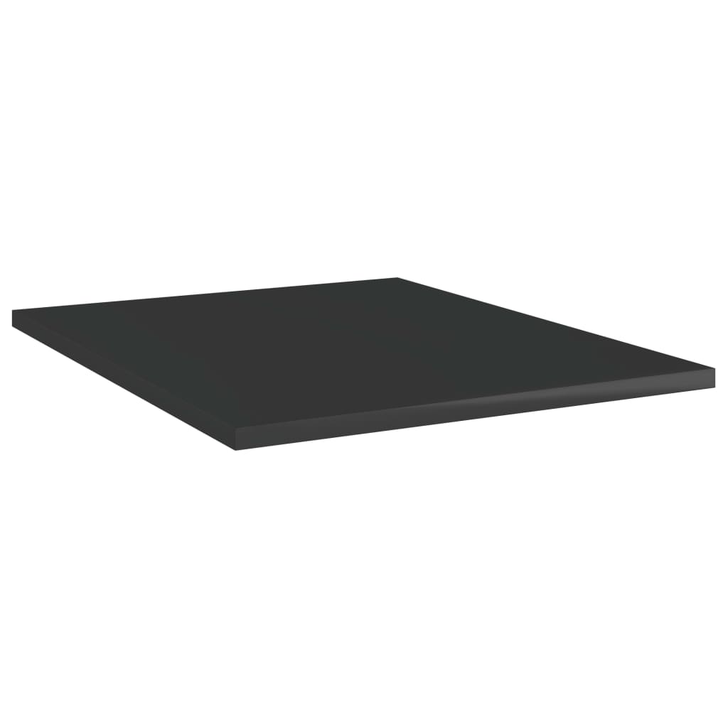 Ripiani per Libreria 8pz Nero Lucido 40x50x1,5cm Multistrato - homemem39