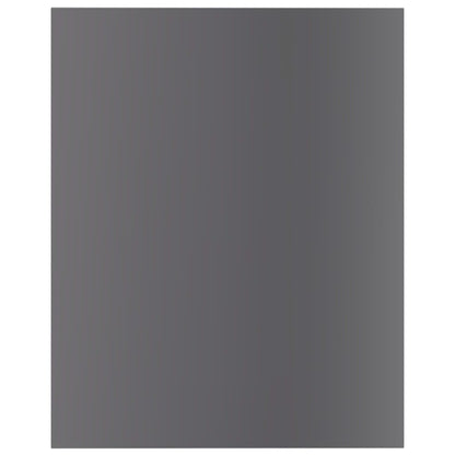 Ripiani per Libreria 8pz Grigio Lucido 40x50x1,5cm Multistrato