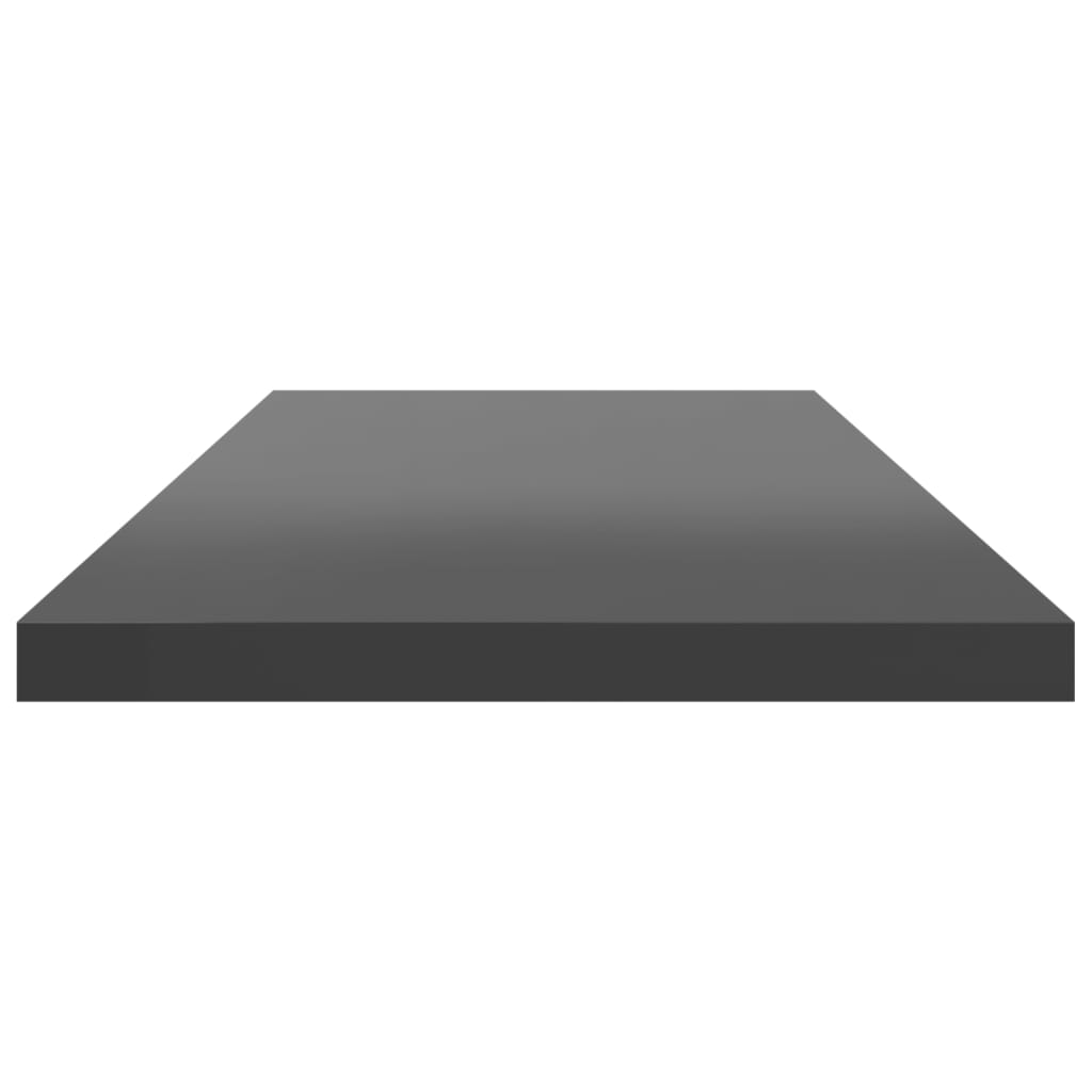 Ripiani per Libreria 8pz Grigio Lucido 80x20x1,5cm Multistrato | homemem39