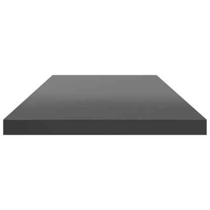Ripiani per Libreria 8pz Grigio Lucido 80x20x1,5cm Multistrato | homemem39