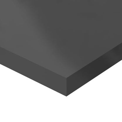 Ripiani per Libreria 8pz Grigio Lucido 80x20x1,5cm Multistrato | homemem39