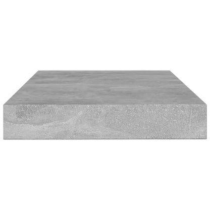 Ripiani Libreria 4pz Grigio Cemento 100x10x1,5cm Multistrato