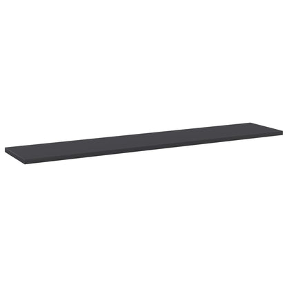 Ripiani per Libreria 4pz Grigi 100x20x1,5cm Legno Multistrato | homemem39