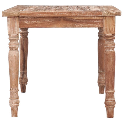 Tavolino Batavia 90x50x45cm Bianco Slavato in Massello di Teak - homemem39