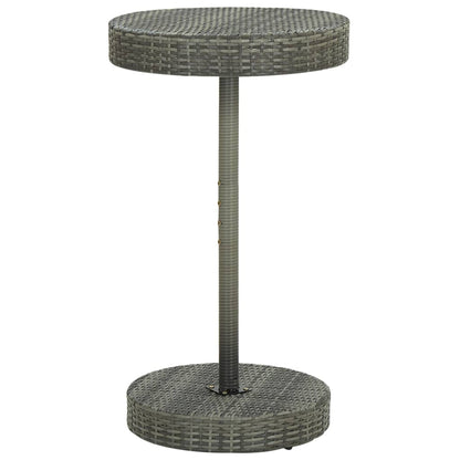 Set Bar da Giardino 3 pz con Cuscini in Polyrattan Grigio | homemem39