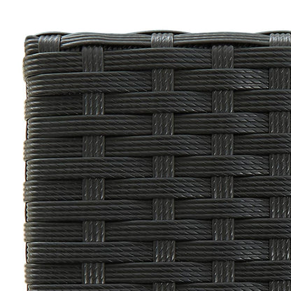 Set Bar da Giardino 5 pz in Polyrattan Nero - homemem39