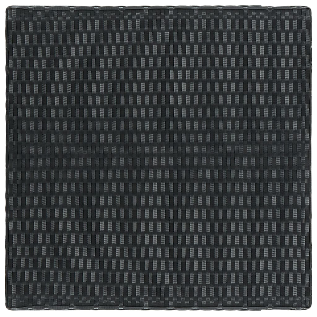 Set Bar da Giardino 5 pz con Cuscini Polyrattan Nero | homemem39