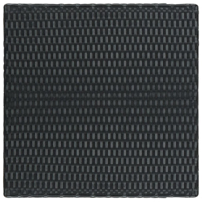 Set Bar da Giardino 5 pz con Cuscini Polyrattan Nero | homemem39