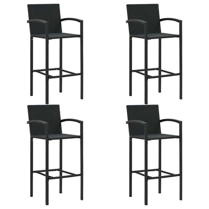 Set Bar da Giardino 5 pz Nero | homemem39