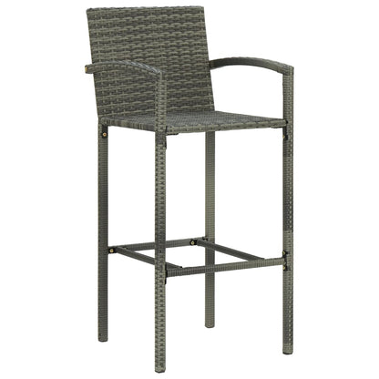 Set Bar da Giardino 5 pz Grigio | homemem39
