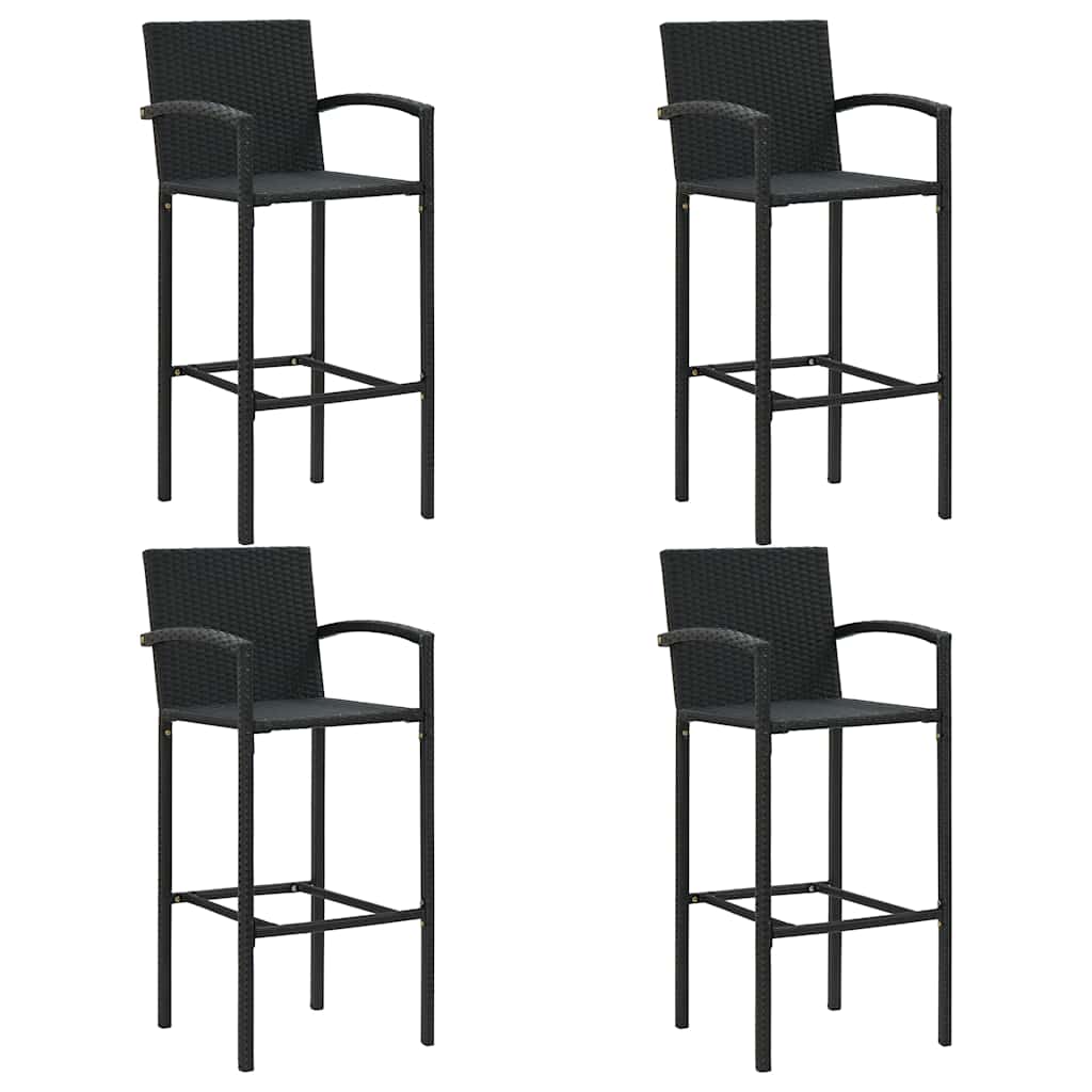 Set Bar da Giardino 5 pz Nero | homemem39