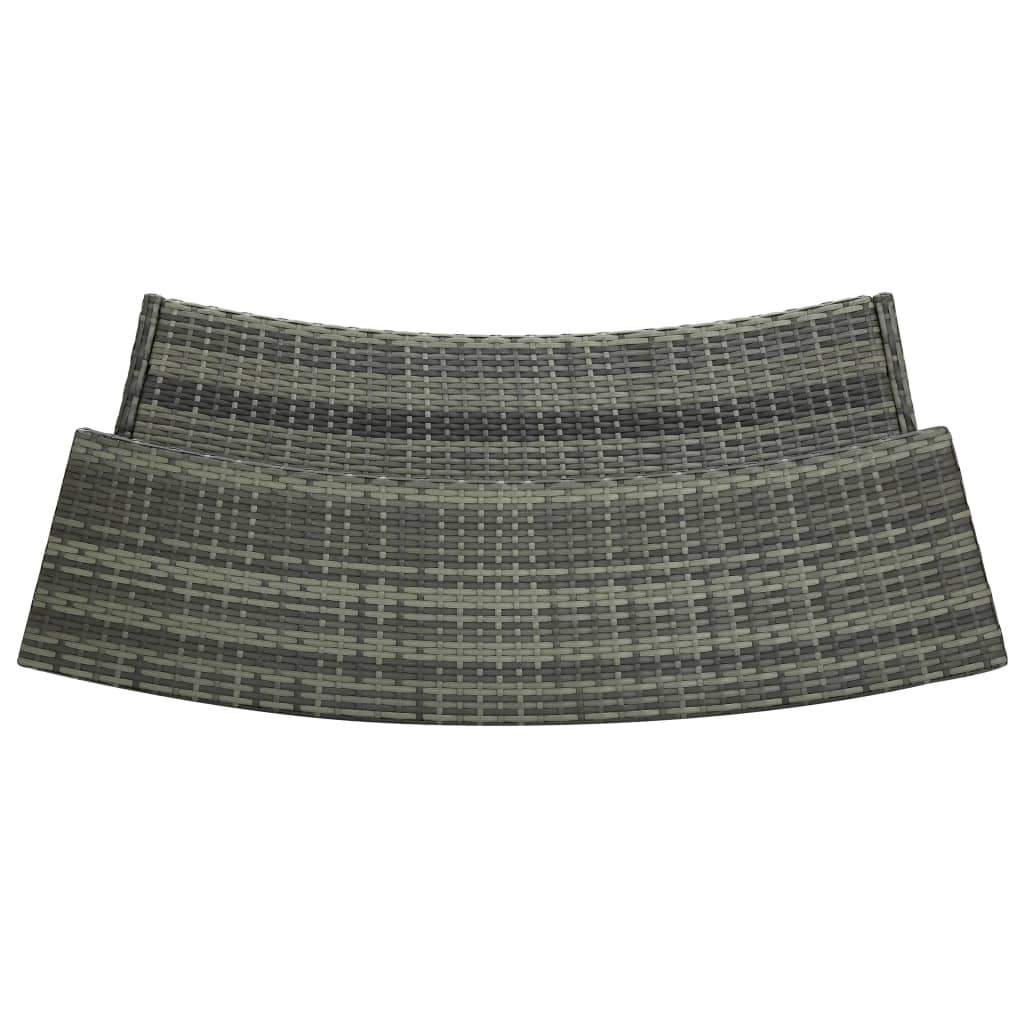 Set Bar da Giardino 3 pz con Cuscini Grigio - homemem39