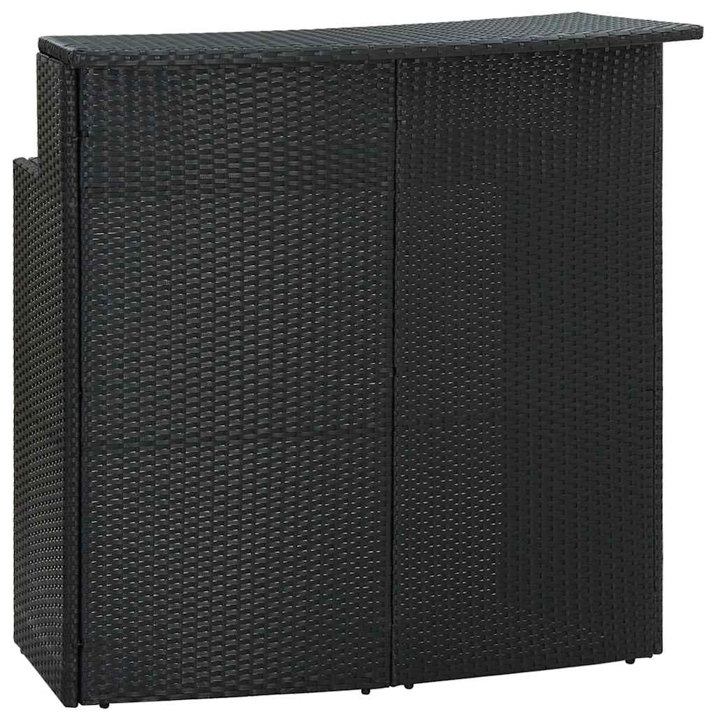 Set Bar da Giardino 4 pz con Cuscini Nero | homemem39