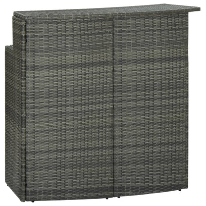 Set Bar da Giardino 4 pz con Cuscini Grigio | homemem39