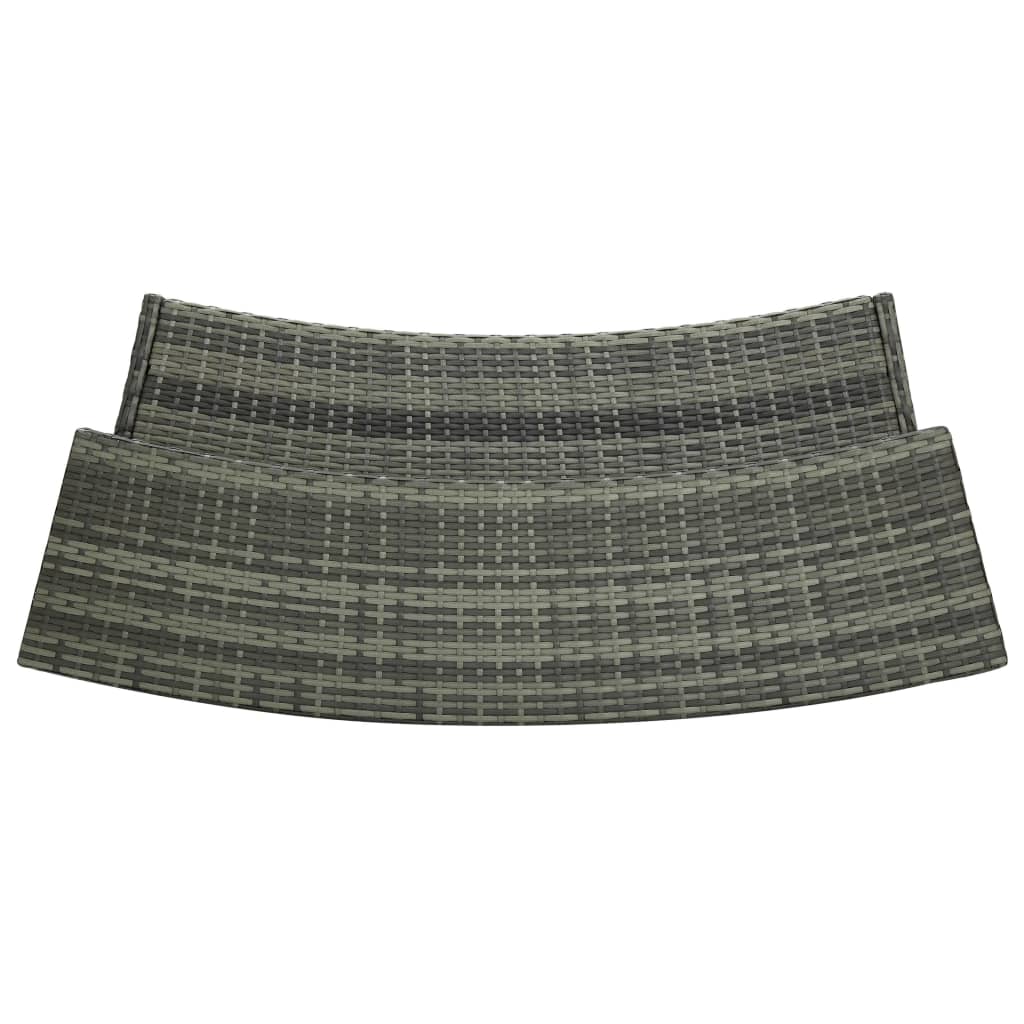 Set Bar da Giardino 5 pz con Cuscini Grigio - homemem39