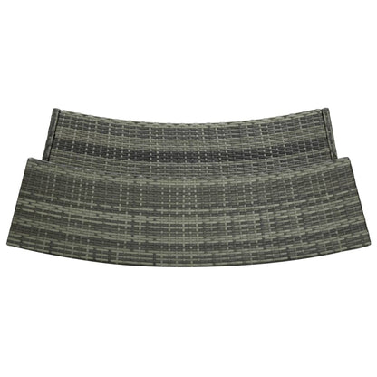 Set Bar da Giardino 5 pz con Cuscini Grigio - homemem39