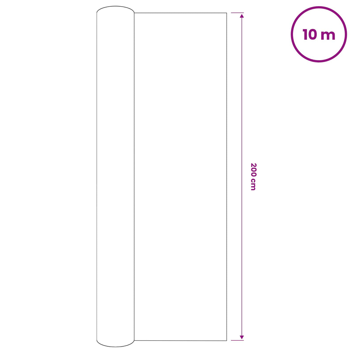 Rete per Privacy Nera 2x10 m in HDPE 150 g/m²